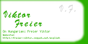 viktor freier business card